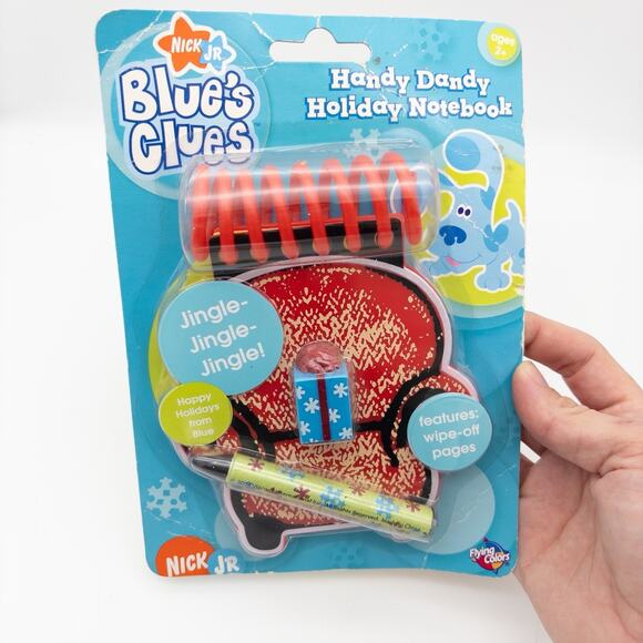 NEW Blues Clues Thinking Chair Handy Dandy Holiday Christmas Notebook 2004 - Picture 2 of 5